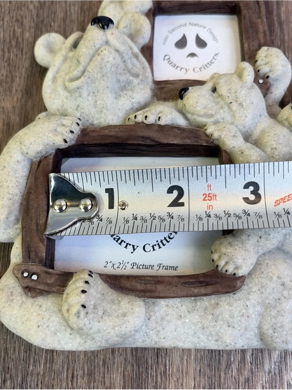 Quarry Critters Second Nature Design Bears 2 Spot Photo Frame